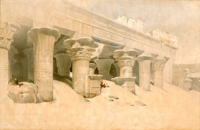 David Roberts (1796–1864) The Temple of Horus at Edfu , Farhat Art Museum Collection