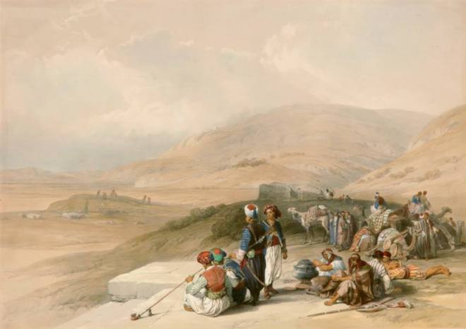 David Roberts (1796–1864) ARABS AT JACOBS WELL , Farhat Art Museum Collection.